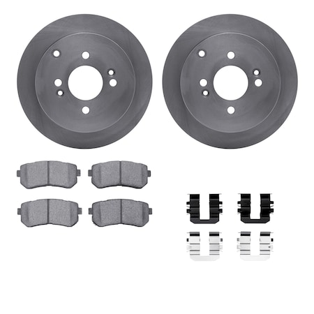 6312-03036, Rotors With 3000 Series Ceramic Brake Pads Includes Hardware